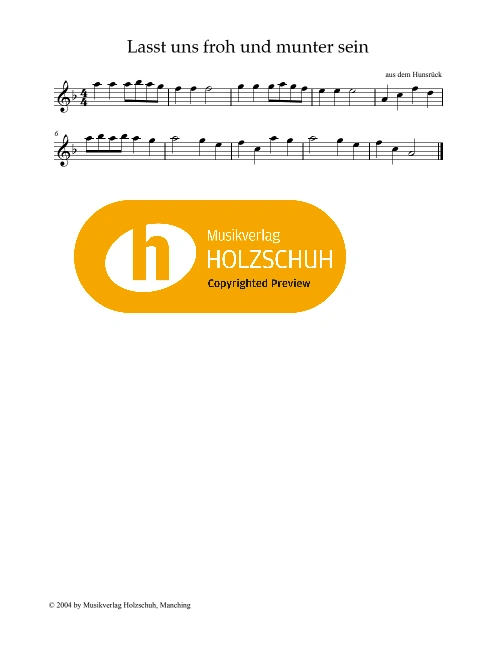 Lasst uns froh und munter sein